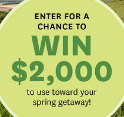 Spring Getaways Sweepstakes prize ilustration