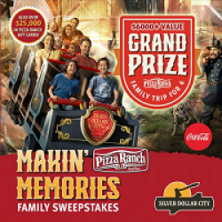 Pizza Ranch Makin Memories Sweepstakes prize ilustration