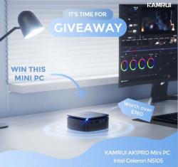 KAMRUI Mini PC & Amazon eGift Card prize ilustration