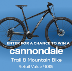 Cannondale Mountain Bike Giveaway prize ilustration