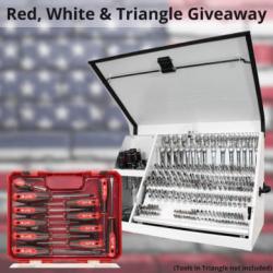 Red, White & Triangle Giveaway prize ilustration