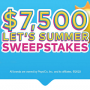 Win a $7,500 Lets Summer Sweepstakes in online sweepstakes