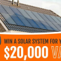 Win a Home Solar System Giveaway in online sweepstakes