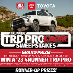 MLF Toyota 4Runner TRD Pro Sweeps prize ilustration