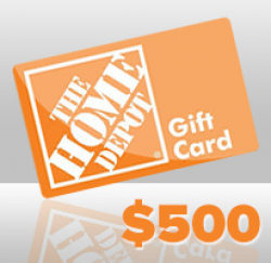 $500 Home Depot Giveaway prize ilustration