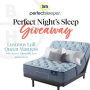 Win a Perfect Nights Sleep Giveaway in online sweepstakes