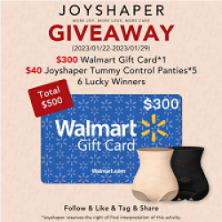 Joyshaper $300 Walmart Sweepstakes prize ilustration