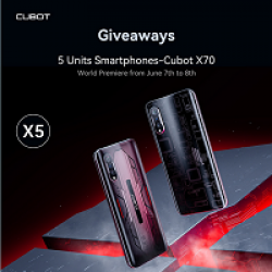 Cubot X70 Smartphone Giveaway prize ilustration