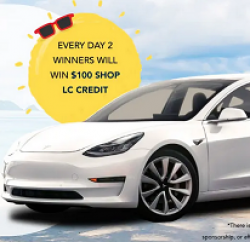 ShopLC Tesla Model 3 Giveaway prize ilustration