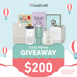CardCraft Cozy Home Giveaway prize ilustration