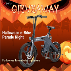 Halloween Electric Bike Giveaway prize ilustration