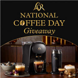 LOR National Coffee Day Sweepstakes prize ilustration