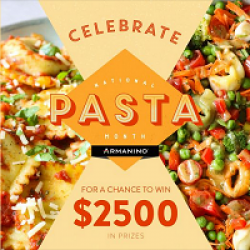 Armanino Pasta Month Giveaway prize ilustration