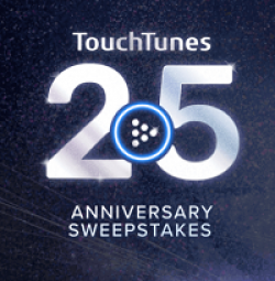 TouchTunes 25th Anniversary Sweeps prize ilustration