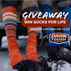 Darn Tough Free Socks Giveaway prize ilustration