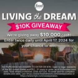 Food Network Living the Dream Sweeps prize ilustration