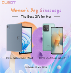 Cubot Womens Day Giveaway prize ilustration