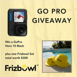 Frizbowl Go Pro Giveaway prize ilustration