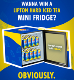 Lipton Hard Iced Tea Mini Fridge Sweep prize ilustration