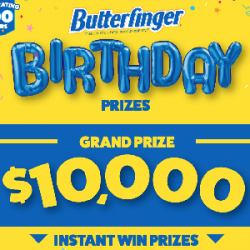 Butterfinger Birthday Sweepstakes prize ilustration