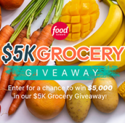 Food Network $5K Grocery Giveaway prize ilustration