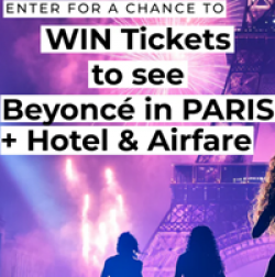 Beyonce in Paris Sweepstakes prize ilustration