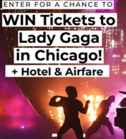Lady Gaga in Chicago Sweepstakes prize ilustration