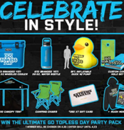 Go Topless Day Sweepstakes prize ilustration