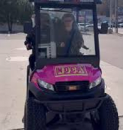 NOCA TooTurnt Branded Golf Cart Sweeps prize ilustration