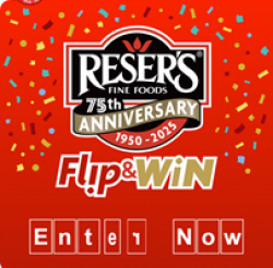 Resers Flip &amp; Win Instant Sweepstakes prize ilustration