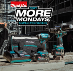 Makita More Mondays Sweepstakes prize ilustration