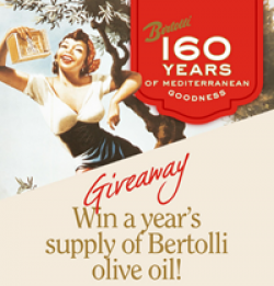 Bertolli 160th Anniversary Giveaway prize ilustration