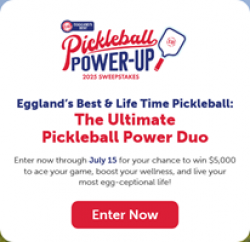 Pickleball Power Up Sweepstakes prize ilustration