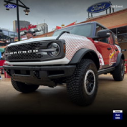 Quality Ford Dealers Bronco Giveaway prize ilustration