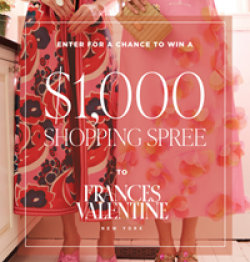 $1,000 Frances Valentine Sweepstakes prize ilustration