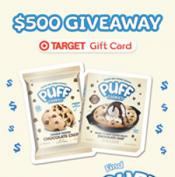 Puff Cookies $500 Target Giveaway prize ilustration