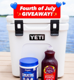 Orgain 4th of July Giveaway prize ilustration