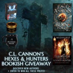 Hexes & Hunters Bookish Giveaway prize ilustration