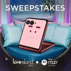 Motorola Love Island Giveaway prize ilustration