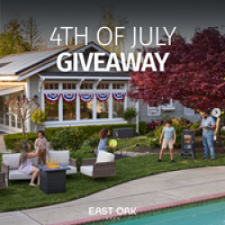 East Oak Living 4th of July Sweepstakes prize ilustration
