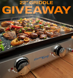 Flame King Griddle Giveaway prize ilustration