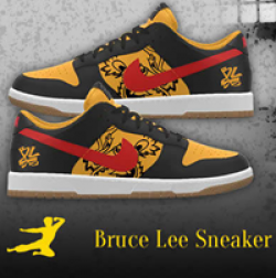 Bruce Lee Sneaker Giveaway prize ilustration
