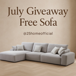 25Home Furniture Sofa Giveaway prize ilustration
