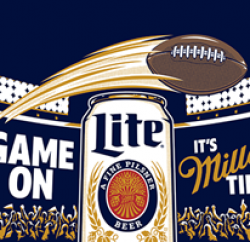 Miller Lite Football Sweepstakes prize ilustration