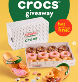 Krispy Kreme Crocs Giveaway prize ilustration