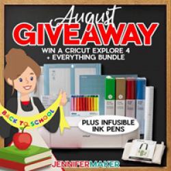 JenniferMaker August Giveaway prize ilustration