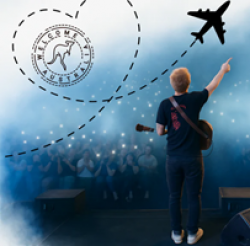 Ed Sheeran Australia Giveaway prize ilustration