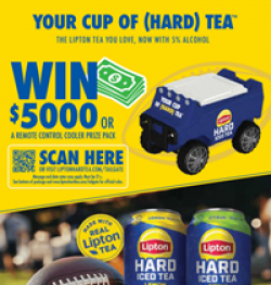 Lipton Hard Iced Tea Tailgate Sweepstakes prize ilustration
