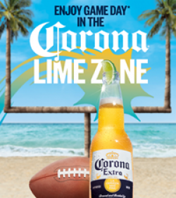 Corona Football Sweepstakes prize ilustration