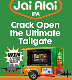 Jai Alai IPA Tailgate Trailer Sweepstakes prize ilustration